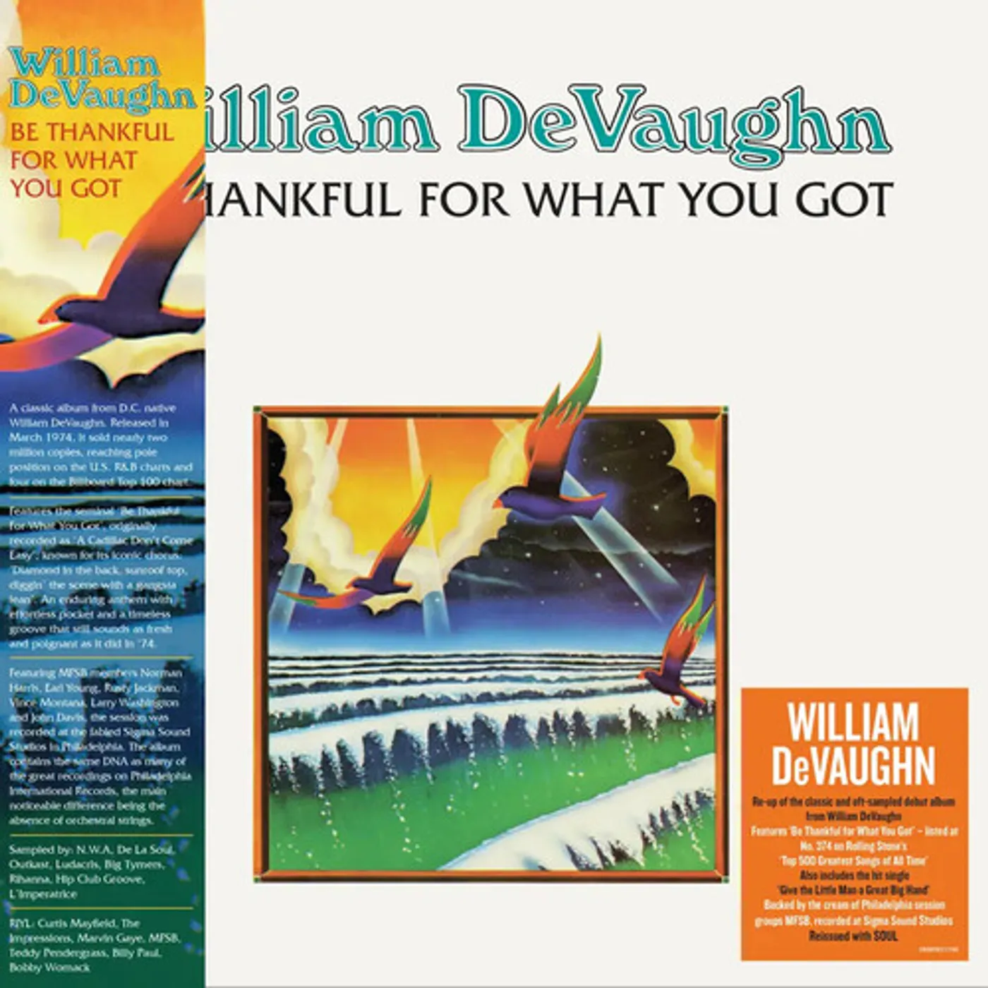 William DeVaughn BE THANKFUL FOR WHAT YOU GOT  (OFGV) Vinyl Record - Black Vinyl, UK Release