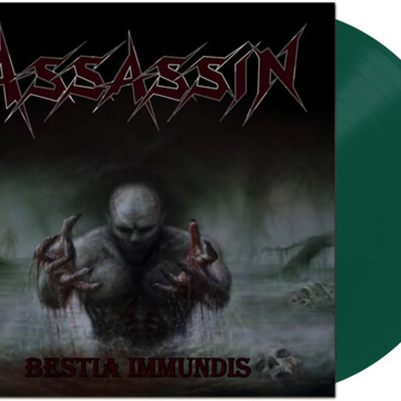 Assassin BESTIA IMMUNDIS - GREEN Vinyl Record