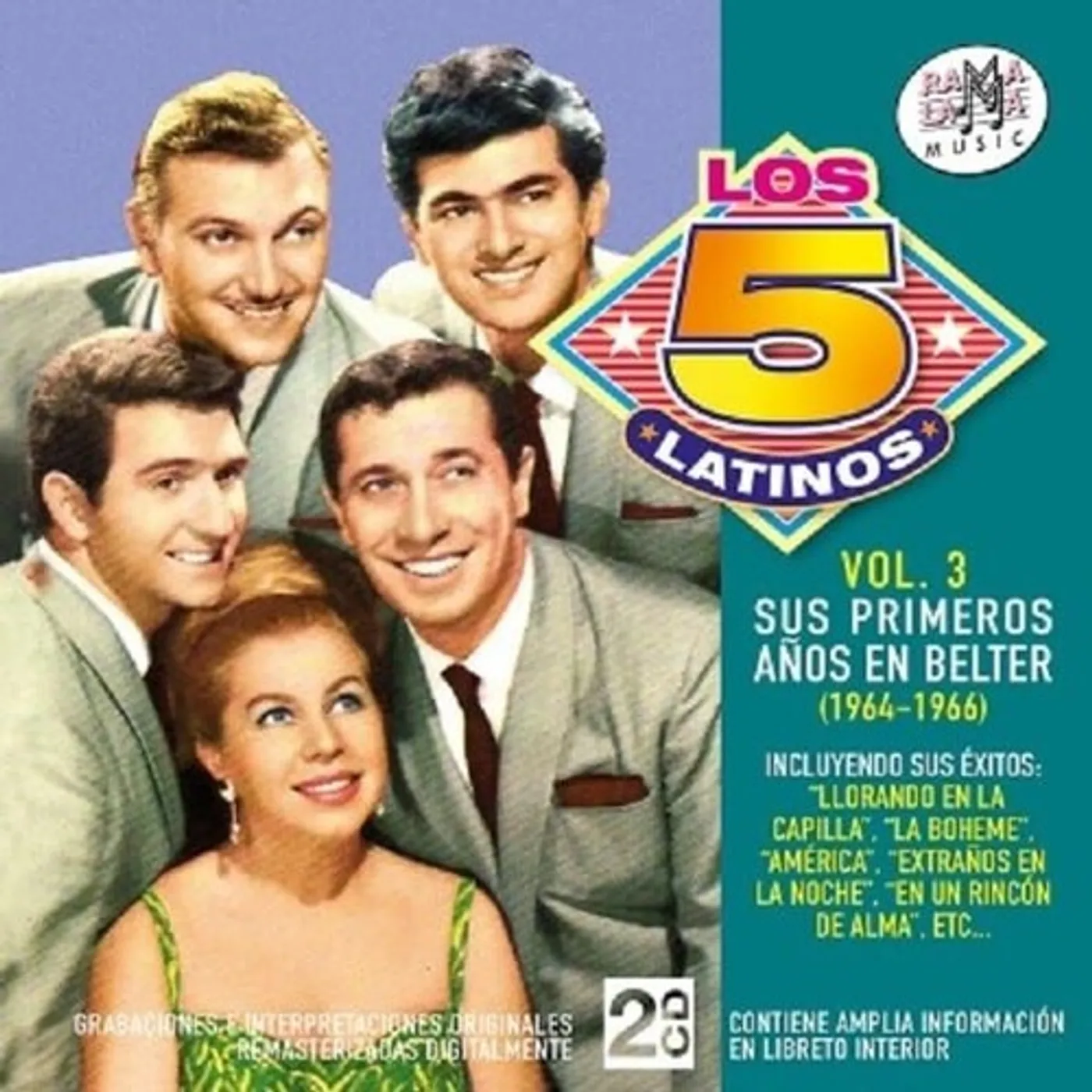 Los 5 Latinos SU8 PRIMEROS ANOS EN BELTER VOL 3 CD