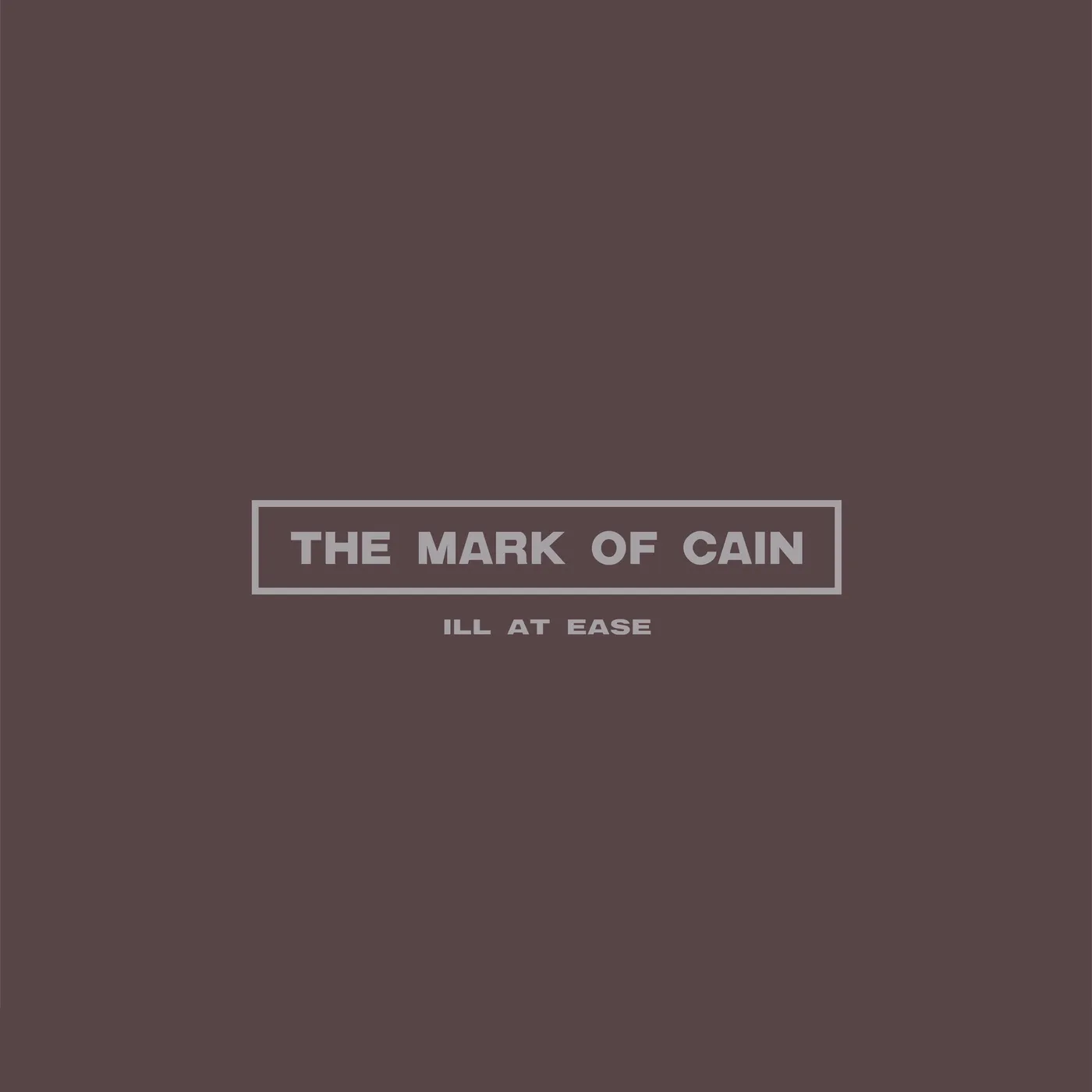 The Mark Of Cain Ill At Ease (Gun Metal Gray) Vinyl Record