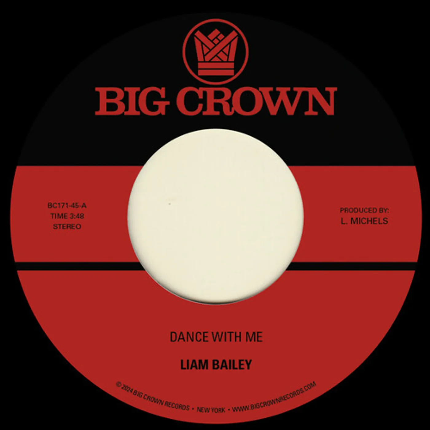 Liam Bailey DANCE WITH ME B/W MERCY TREE Vinyl Record