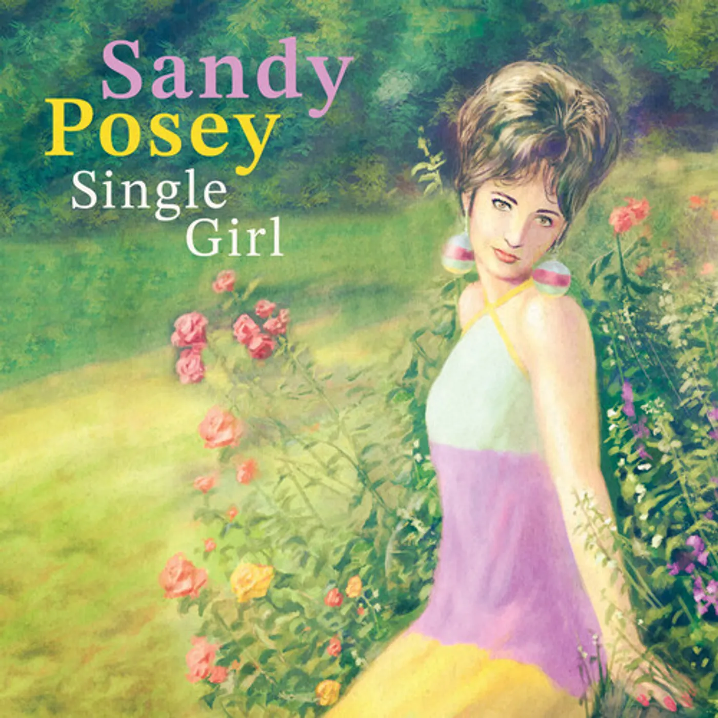 Sandy Posey SINGLE GIRL - PINK Vinyl Record