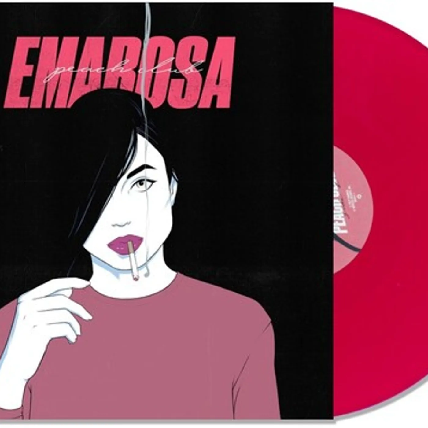 Emarosa PEACH CLUB - HOT PINK Vinyl Record - Colored Vinyl, Pink Vinyl