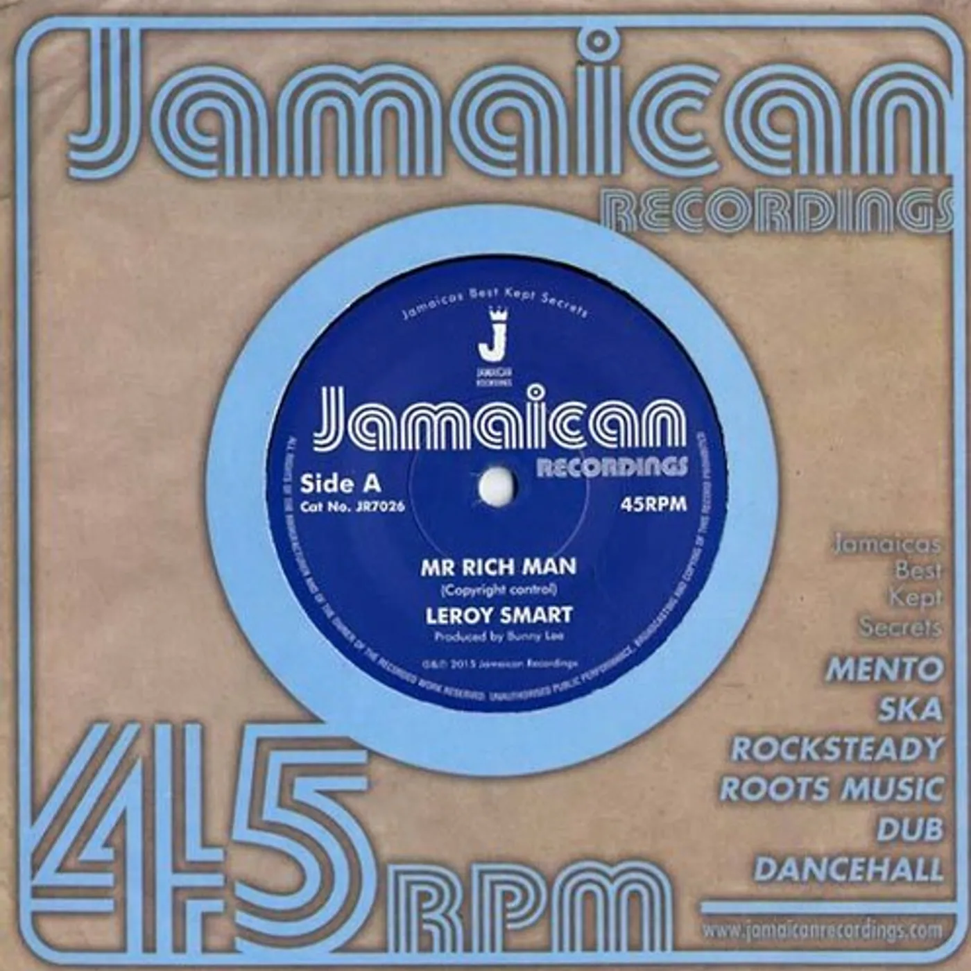 Leroy Smart MR RICH MAN / VERSION Vinyl Record