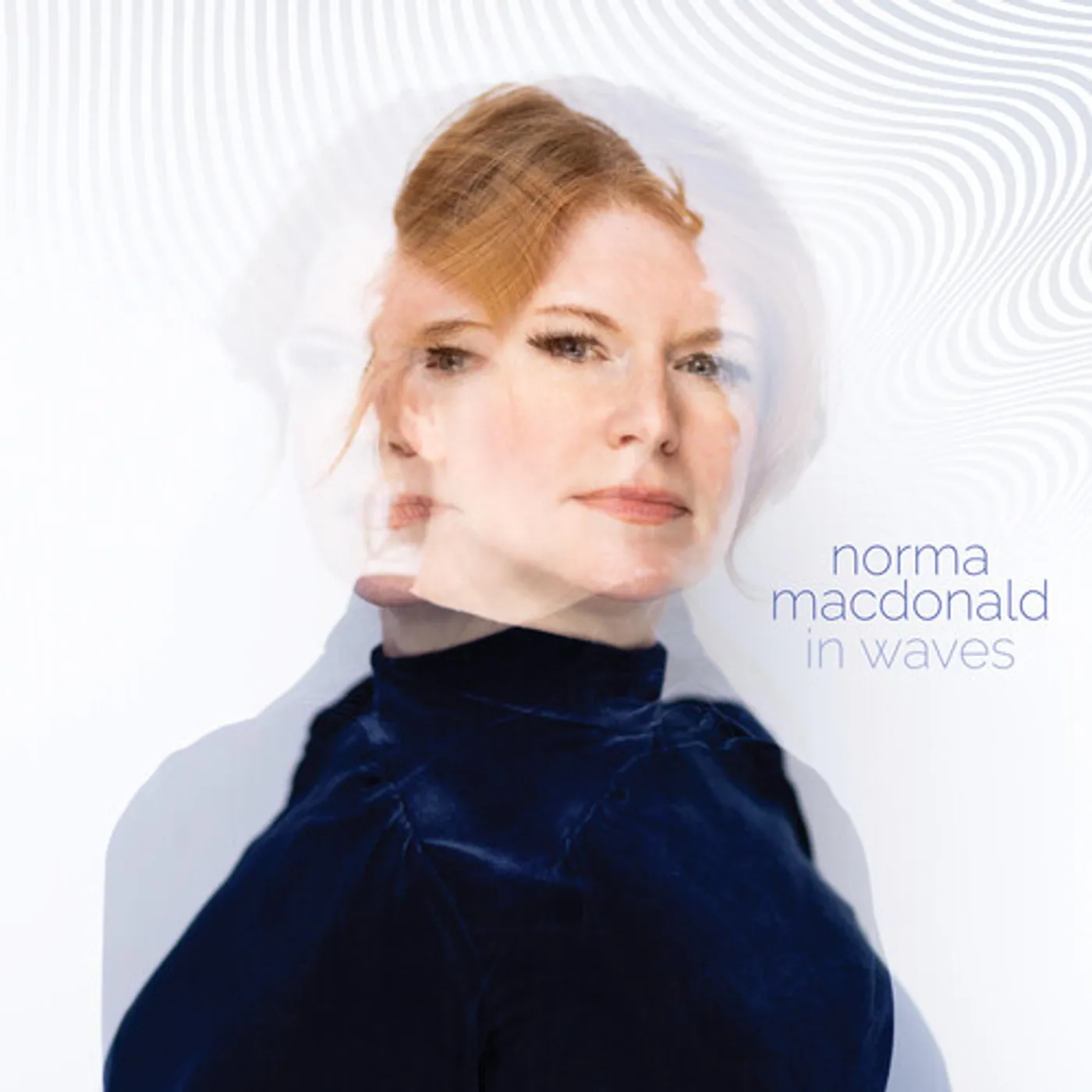 Norma MacDonald IN WAVES - BLUE SWIRL Vinyl Record