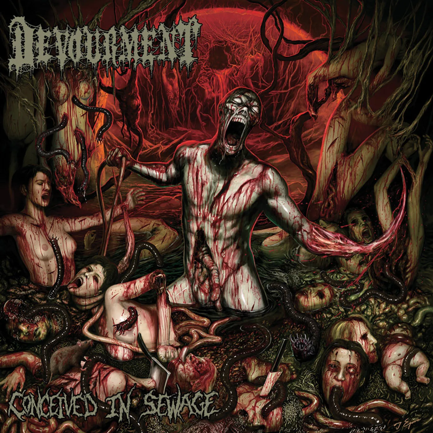 Devourment CONCEIVED IN SEWAGE Vinyl Record