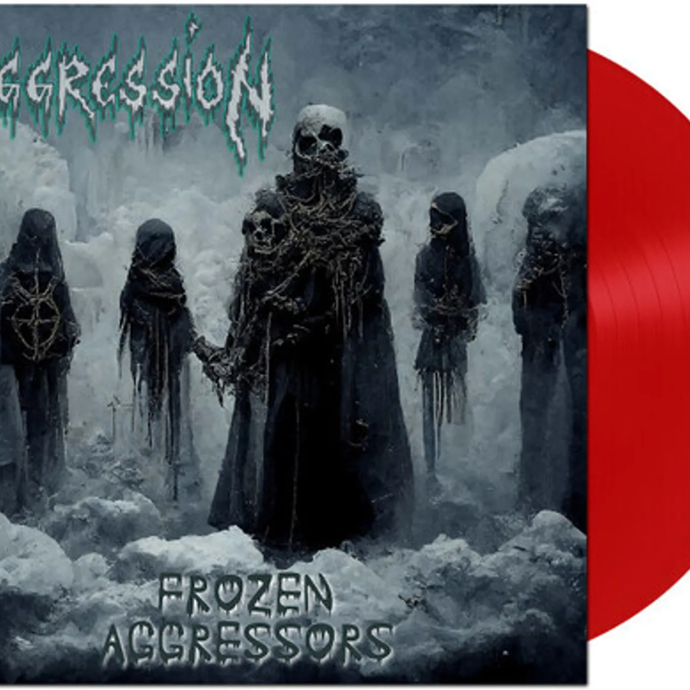 Aggression FROZEN AGGRESSORS - RED Vinyl Record