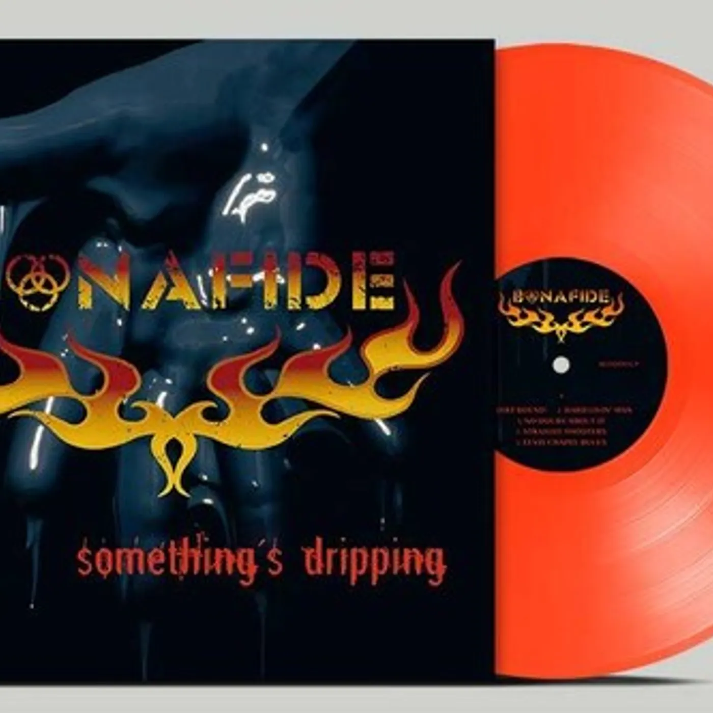 Bonafide SOMETHINGS DRIPPING - NEON ORANGE Vinyl Record