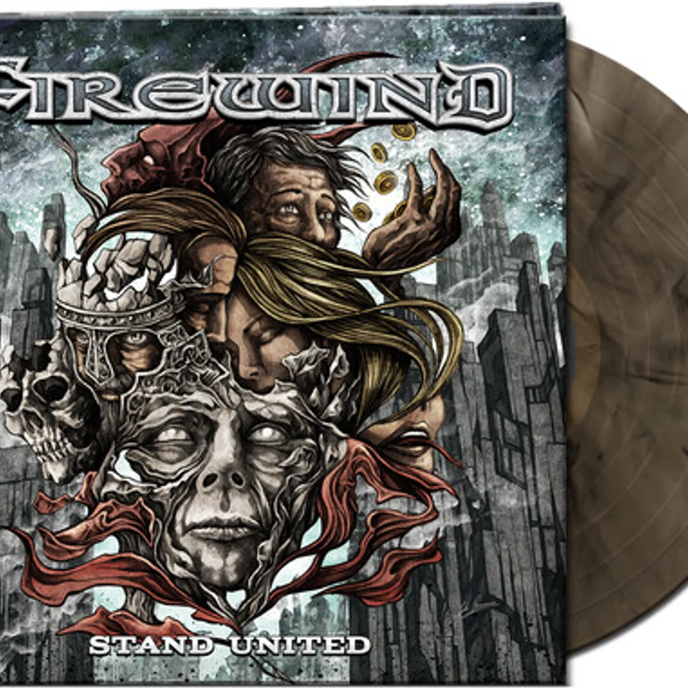 Firewind STAND UNITED - TRANS NATURAL/BLACK MARBLE Vinyl Record