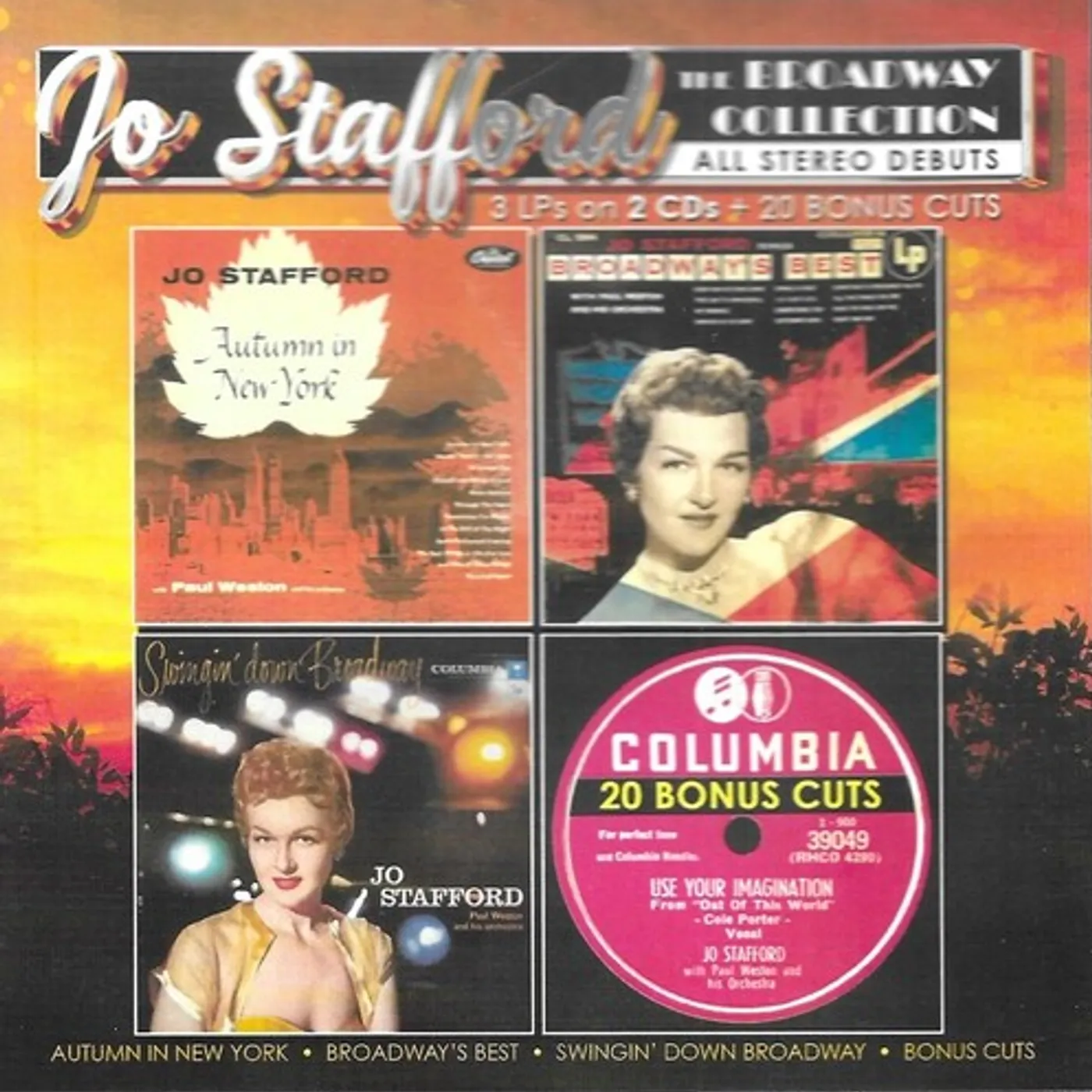 Jo Stafford BROADWAY COLLECTION CD