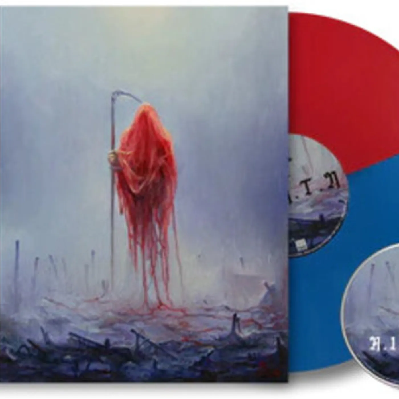 Lorna Shore & I Return To Nothingness (Limited/Sky Blue & Red Split) Vinyl Record