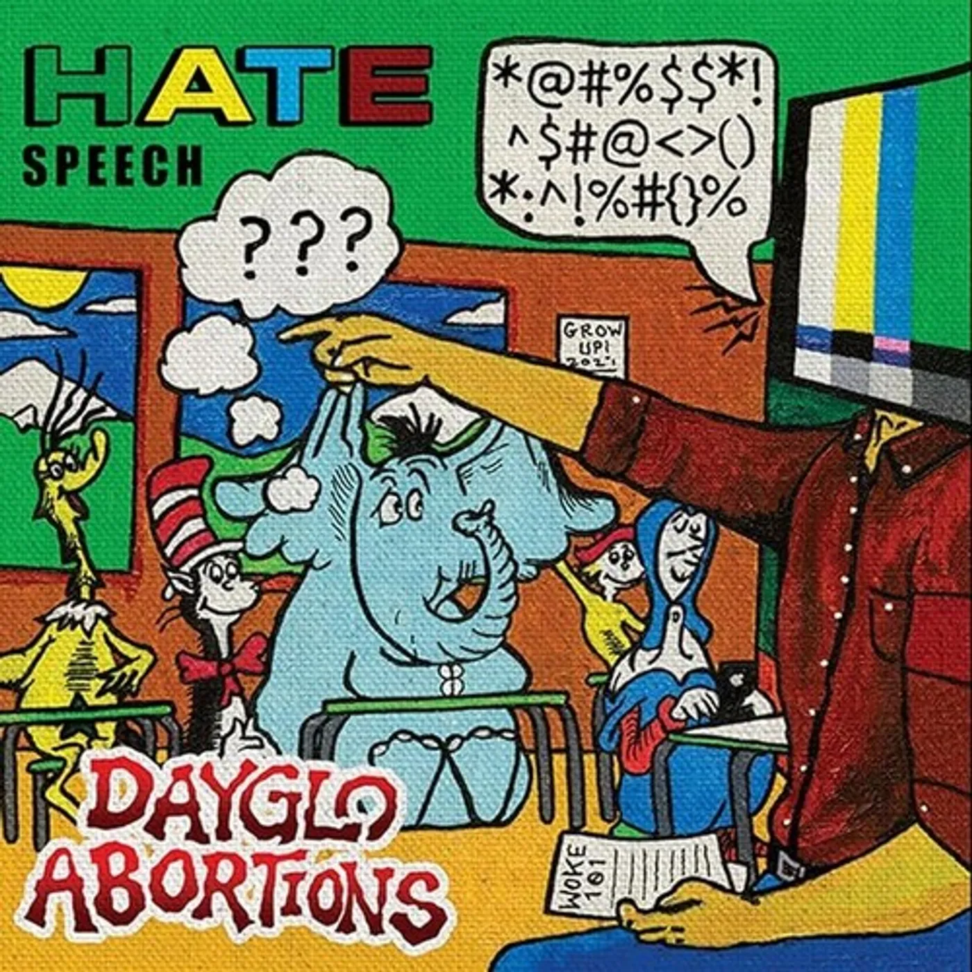 Dayglo Abortions HATE SPEECH Vinyl Record