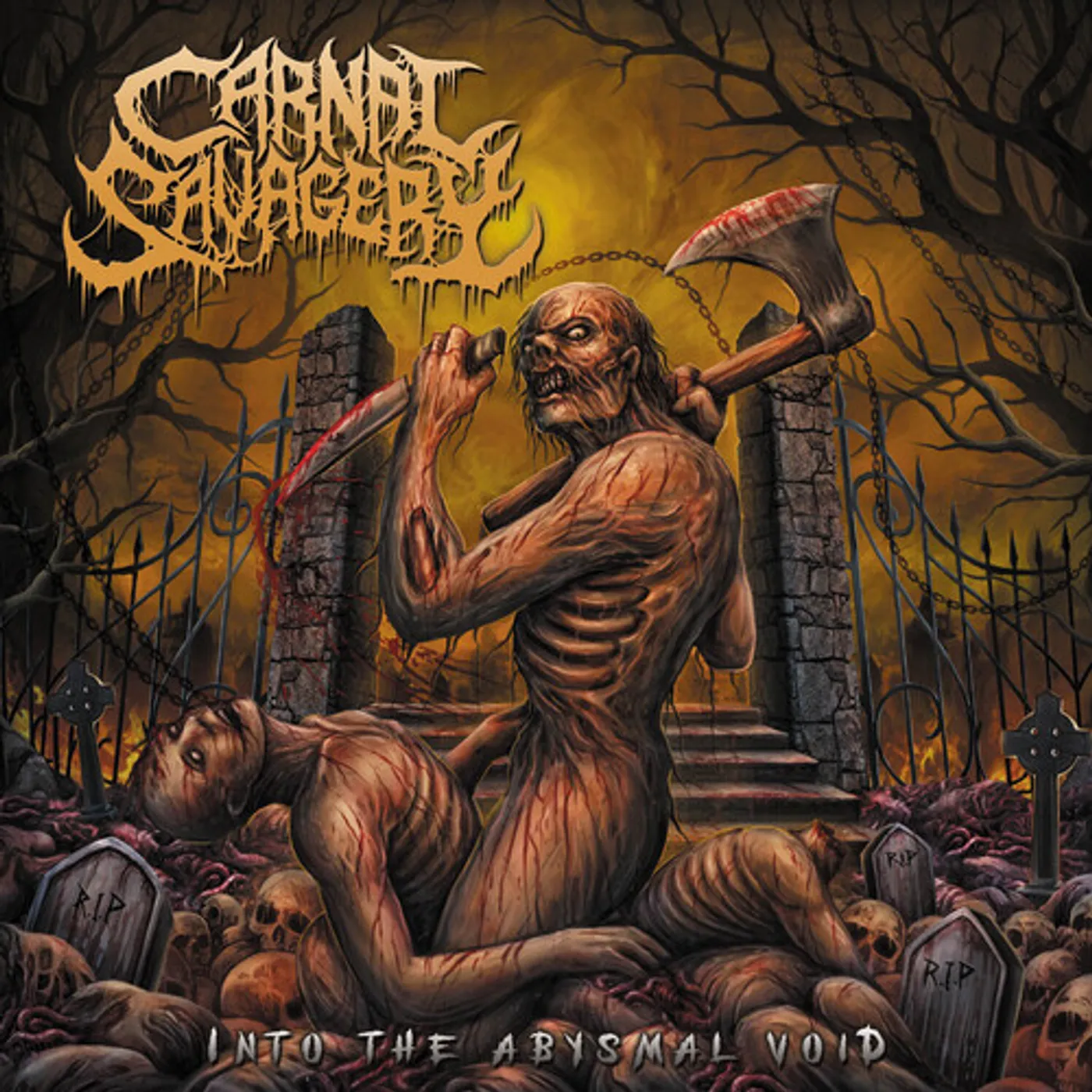Carnal Savagery INTO THE ABYSMAL VOID Vinyl Record