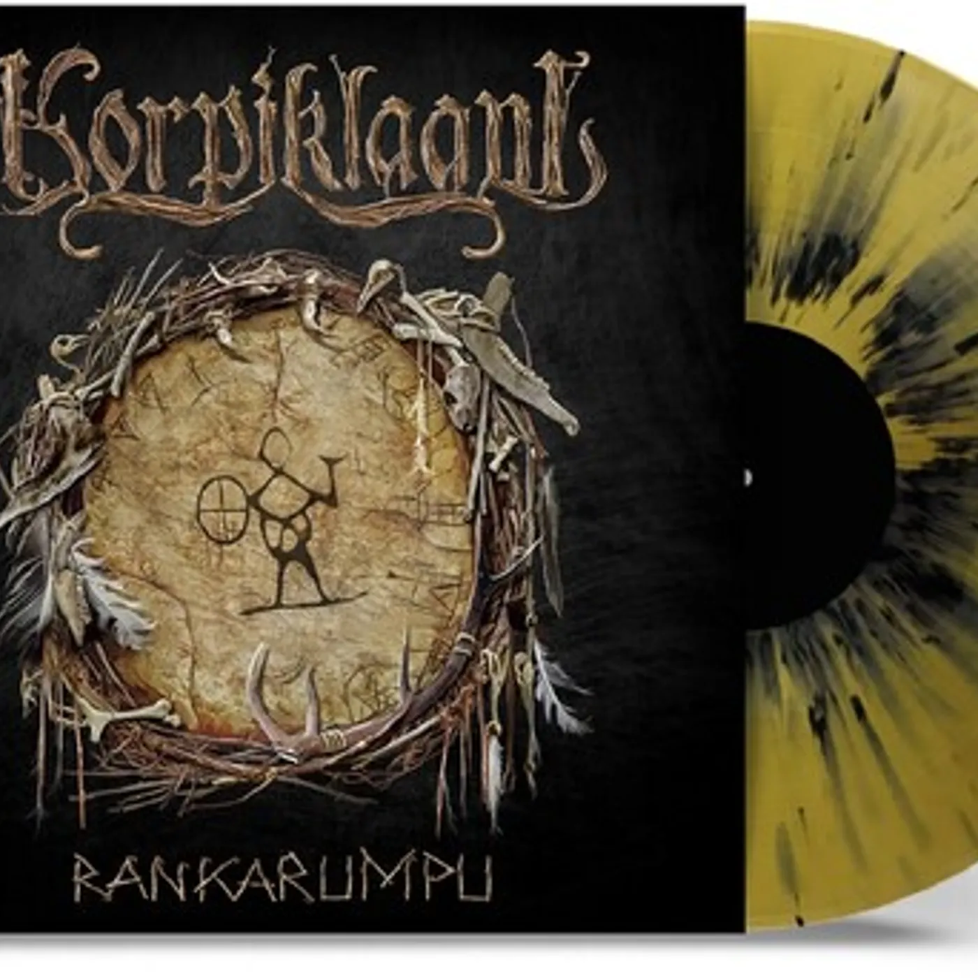 Korpiklaani Rankarumpu (Gold & Black Splatter) Vinyl Record