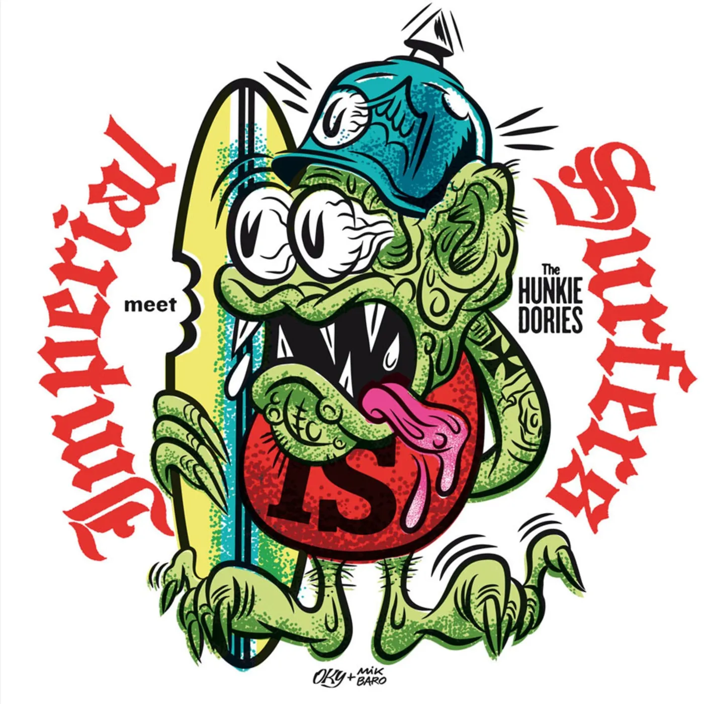IMPERIAL SURFERS MEET THE HUNKIE DORIES Vinyl Record