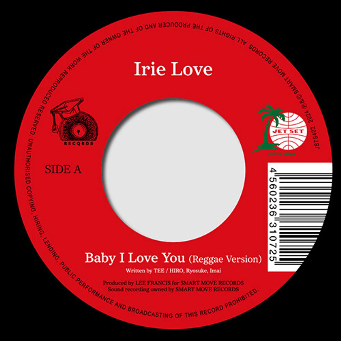 Irie Love Baby I Love You / Kaze No Tani No Naushika (7") Vinyl Record