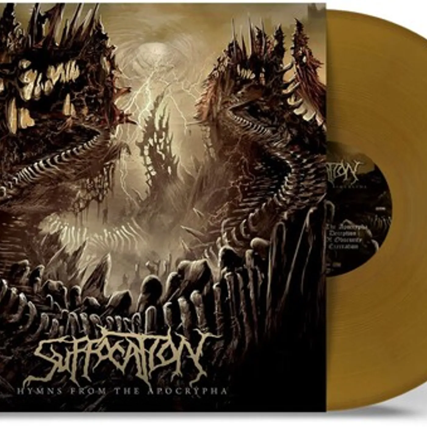 Suffocation HYMNS FROM THE APOCRYPHA - GOLD Vinyl Record