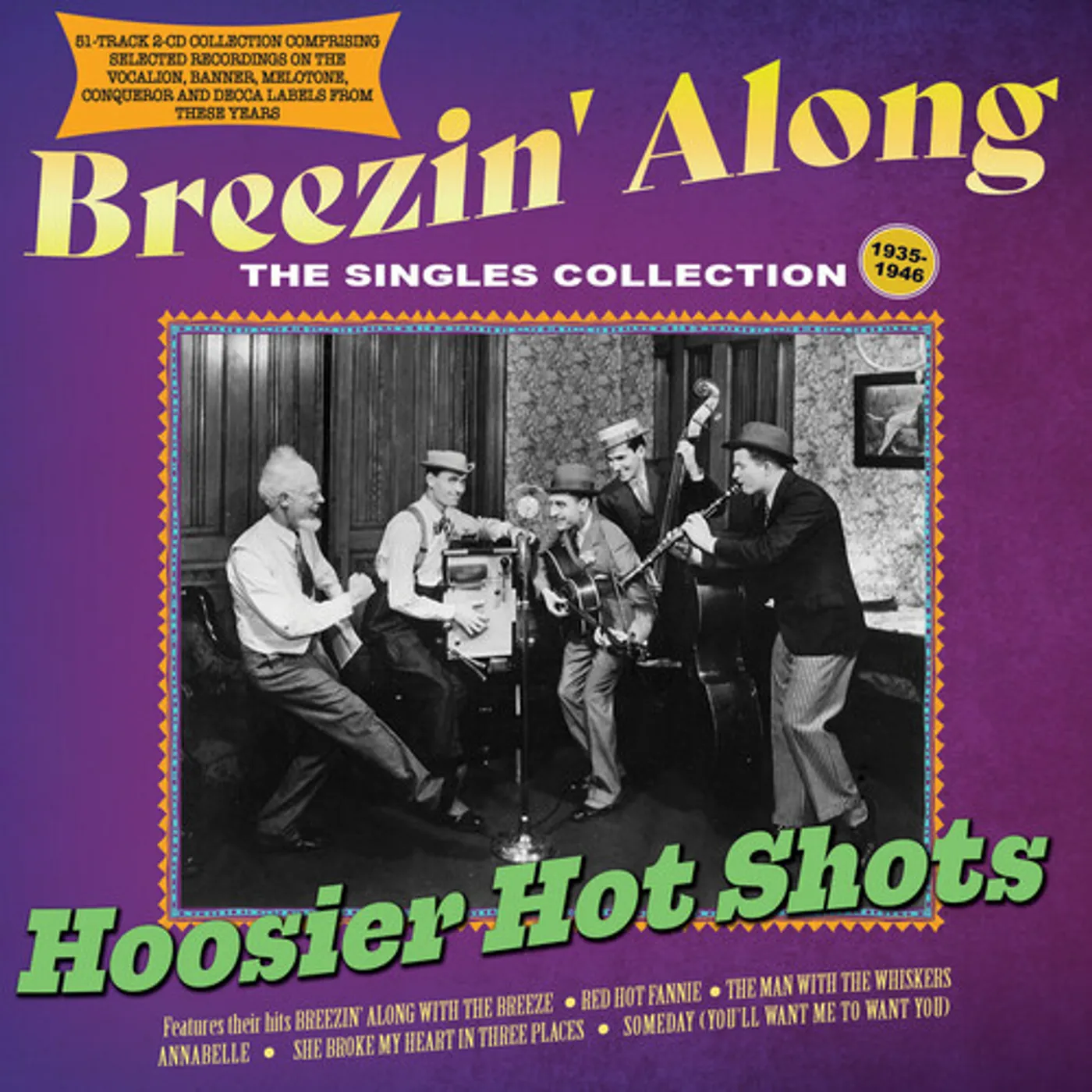 Hoosier Hot Shots BREEZIN' ALONG: THE SINGLES COLLECTION 1935-46 CD