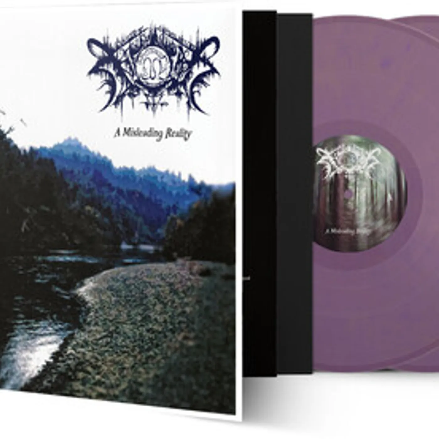 Xasthur MISLEADING REALITY - GOLD/PURPLE MARBLE Vinyl Record