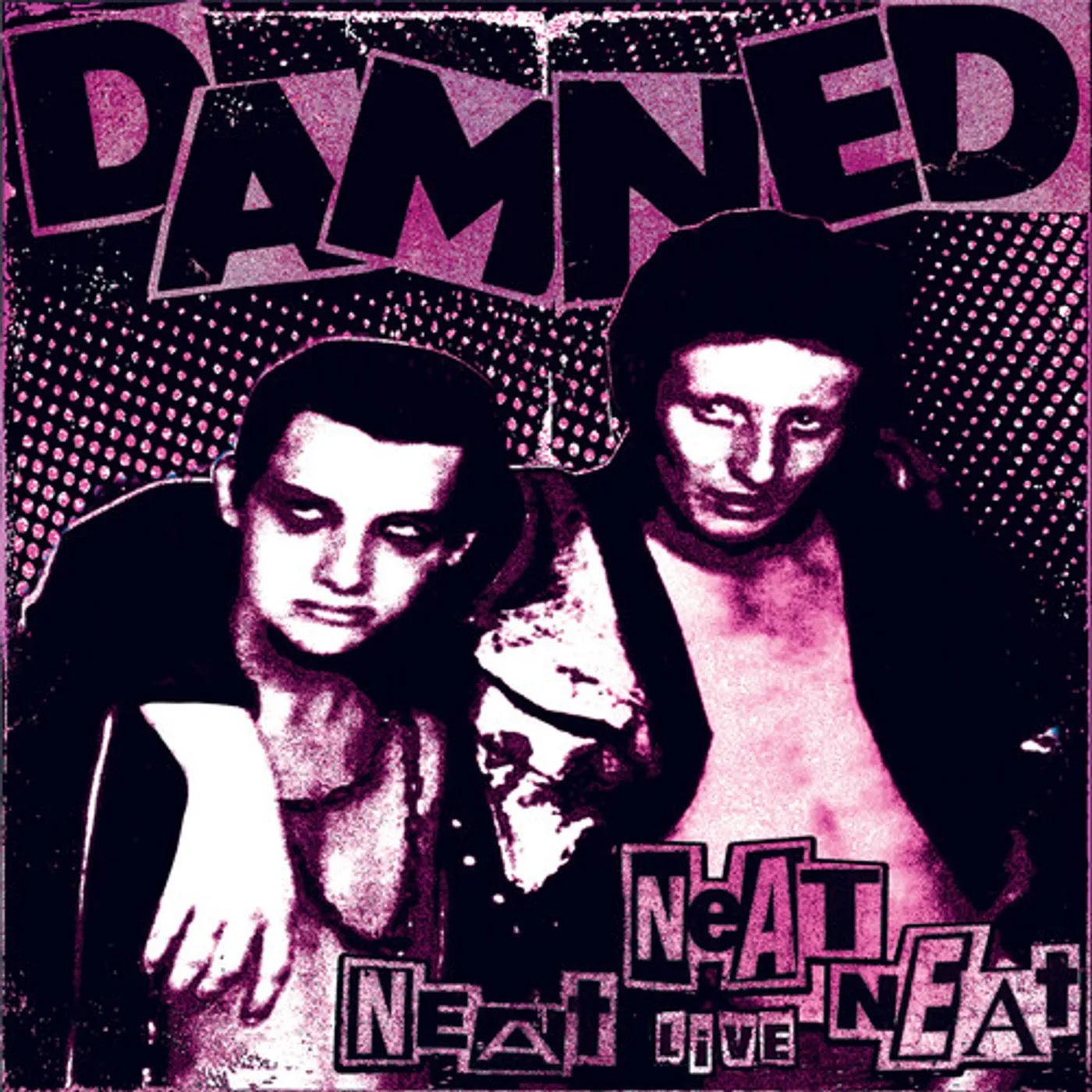The Damned NEAT NEAT NEAT - PURPLE/WHITE Vinyl Record