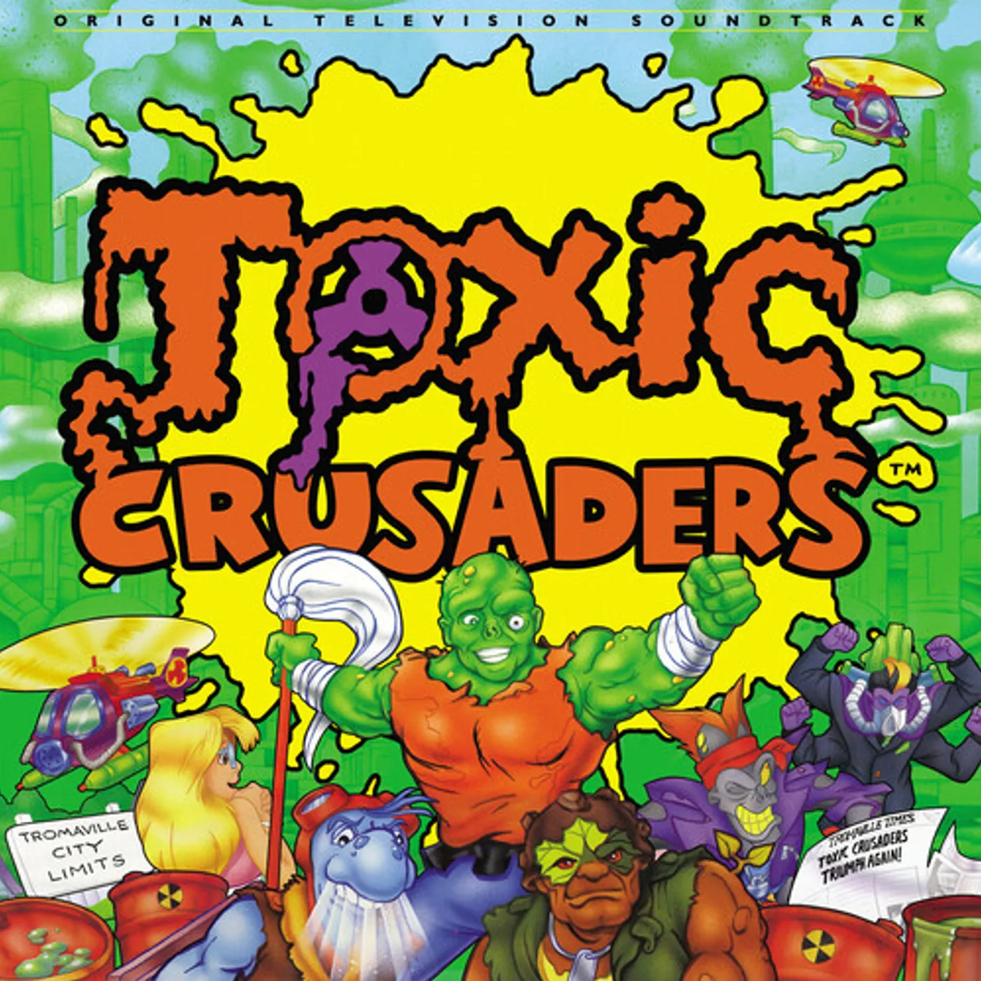 Dennis Brown TOXIC CRUSADERS - Original Soundtrack Vinyl Record