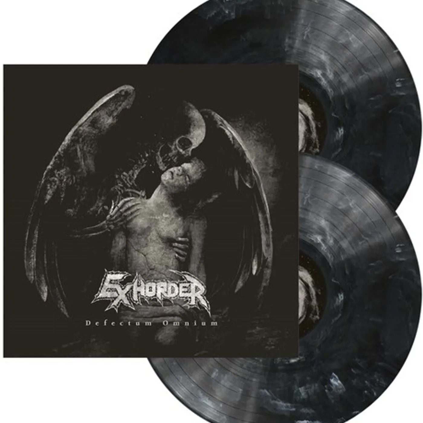 Exhorder DEFECTUM OMNIUM - BLACK WHITE MARBLED Vinyl Record