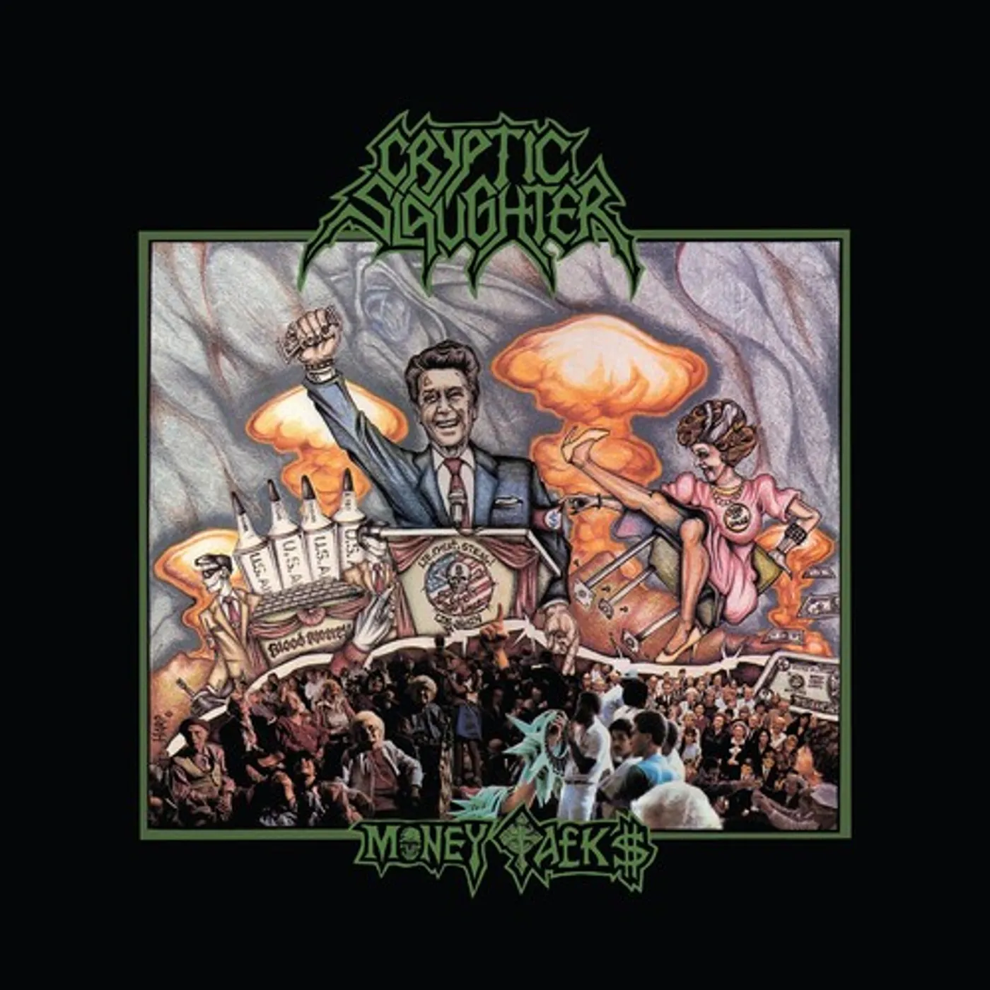 Cryptic Slaughter Money Talks Vinyl Record