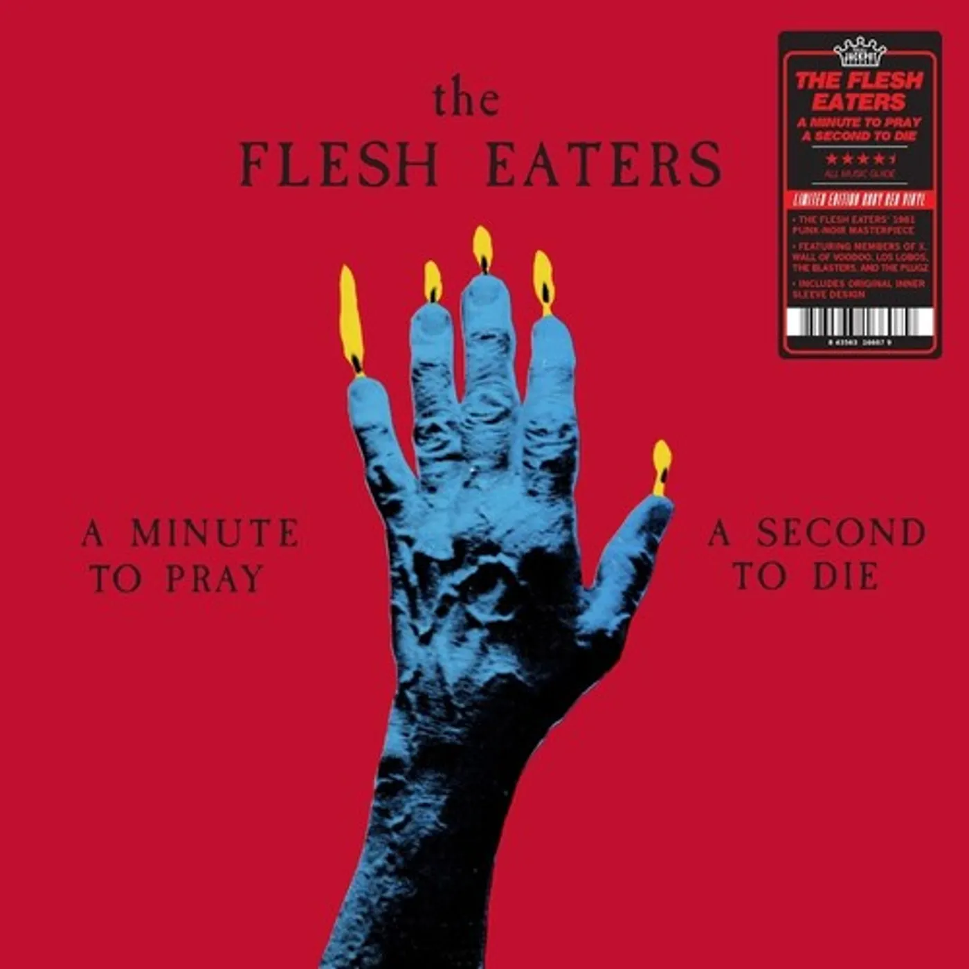 The Flesh Eaters MINUTE TO PRAY A SECOND TO DIE - RUBY RED Vinyl Record