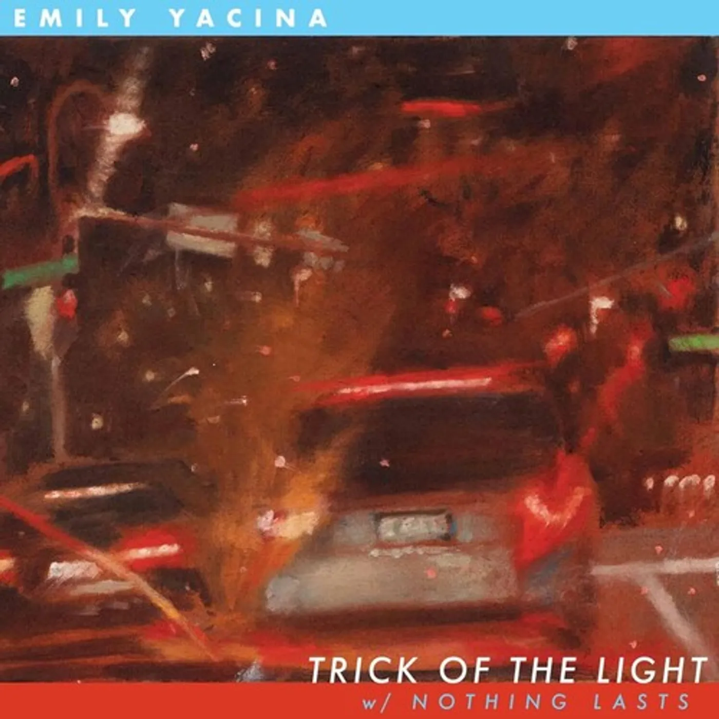 Emily Yacina TRICK OF THE LIGHT B/W NOTHING LASTS - CHAMPAGNE Vinyl Record