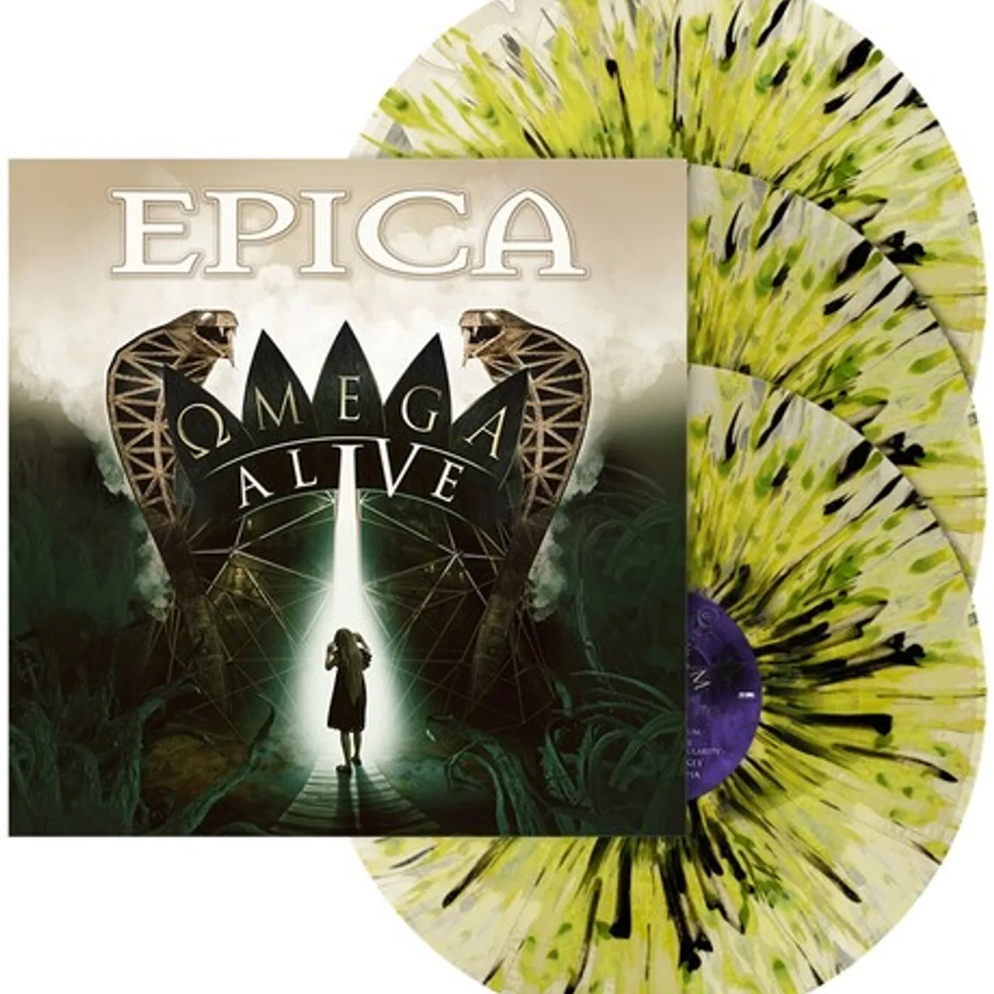 Epica Omega Alive - Splatter Vinyl Record