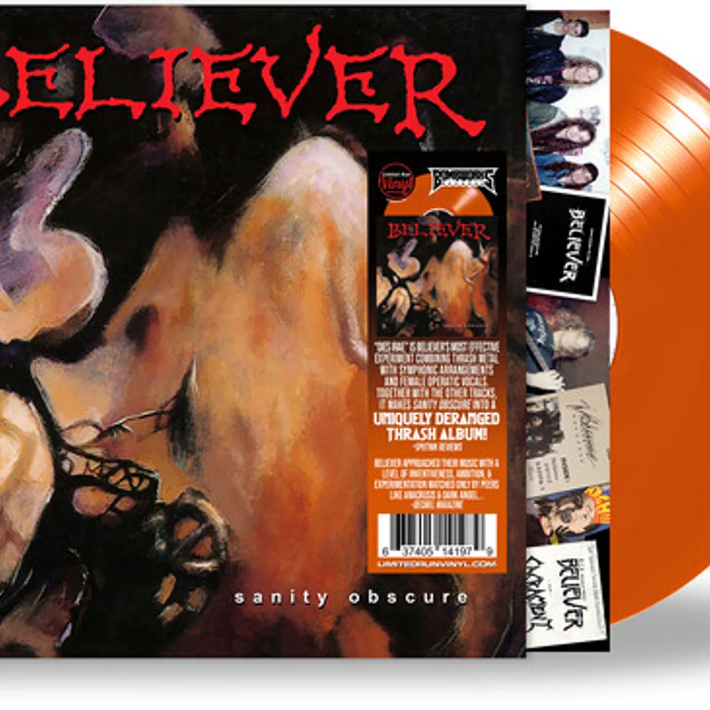 Believer Sanity Obscure - Orange Vinyl Record