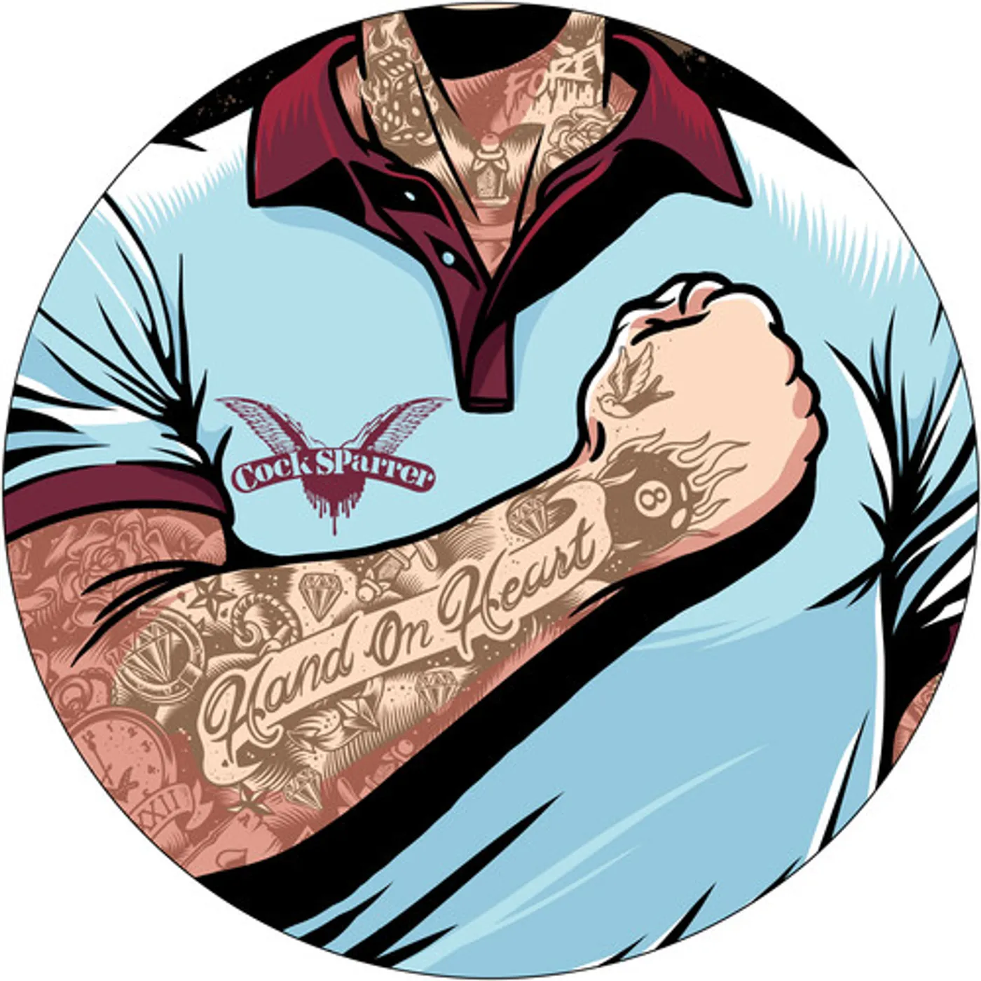 Cock Sparrer HAND ON HEART Vinyl Record