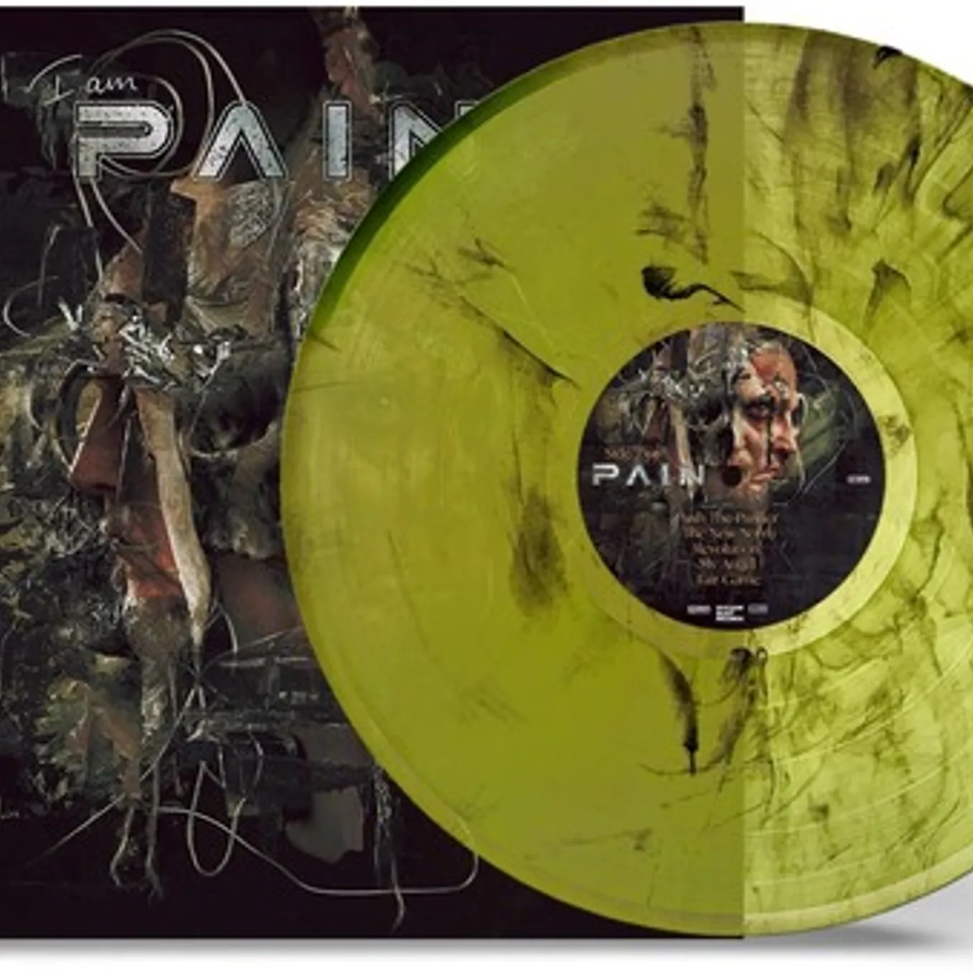 PAIN I Am (Green Black Smoke) Vinyl Record