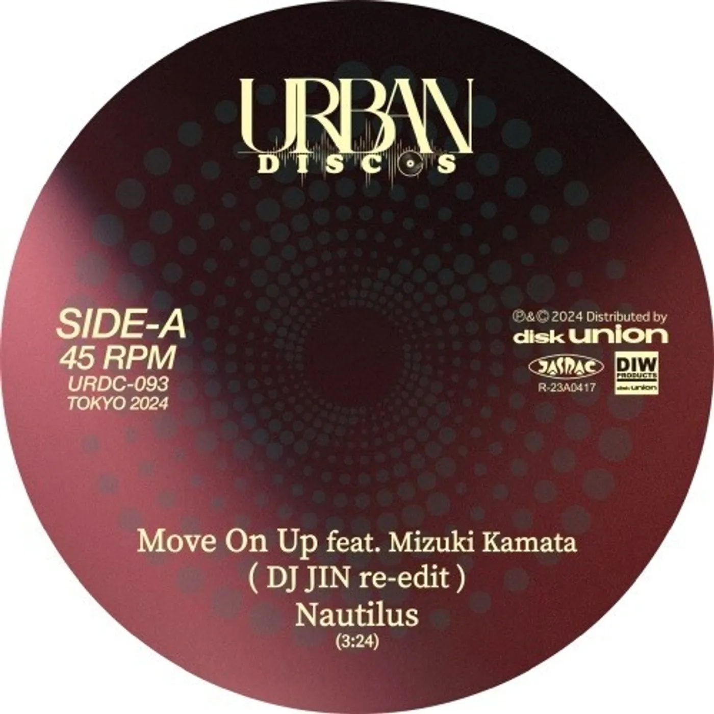 Nautilus MOVE ON UP FEAT. MIZUKI KAMATA (DJ JIN RE-EDIT) / Vinyl Record