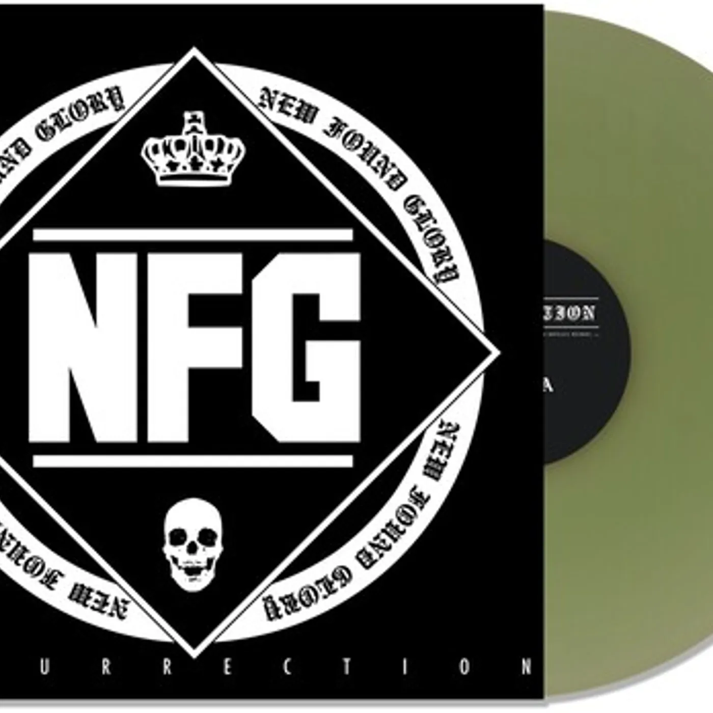 New Found Glory Resurrection - Coke Bottle Green Vinyl Record