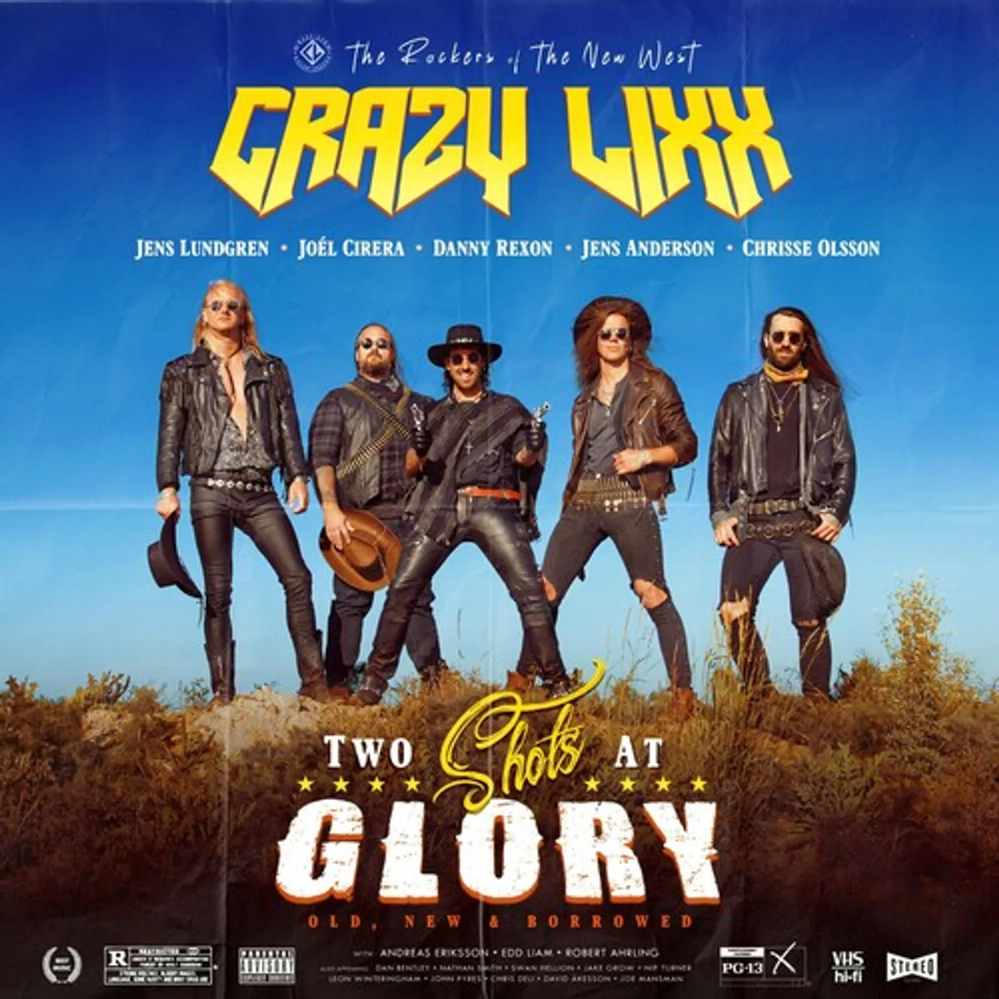 Crazy Lixx TWO SHOTS AT GLORY Vinyl Record