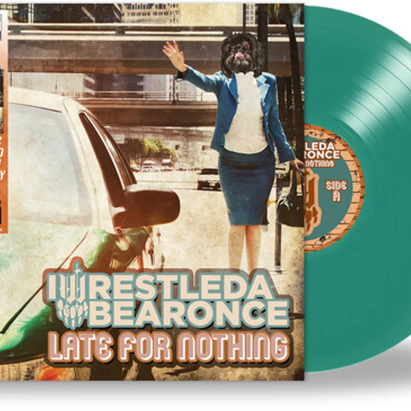 iwrestledabearonce Late For Nothing (Green) Vinyl Record