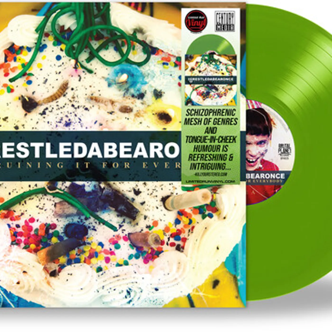 iwrestledabearonce Ruining It For Everyone (Limited/Green)Vinyl Record