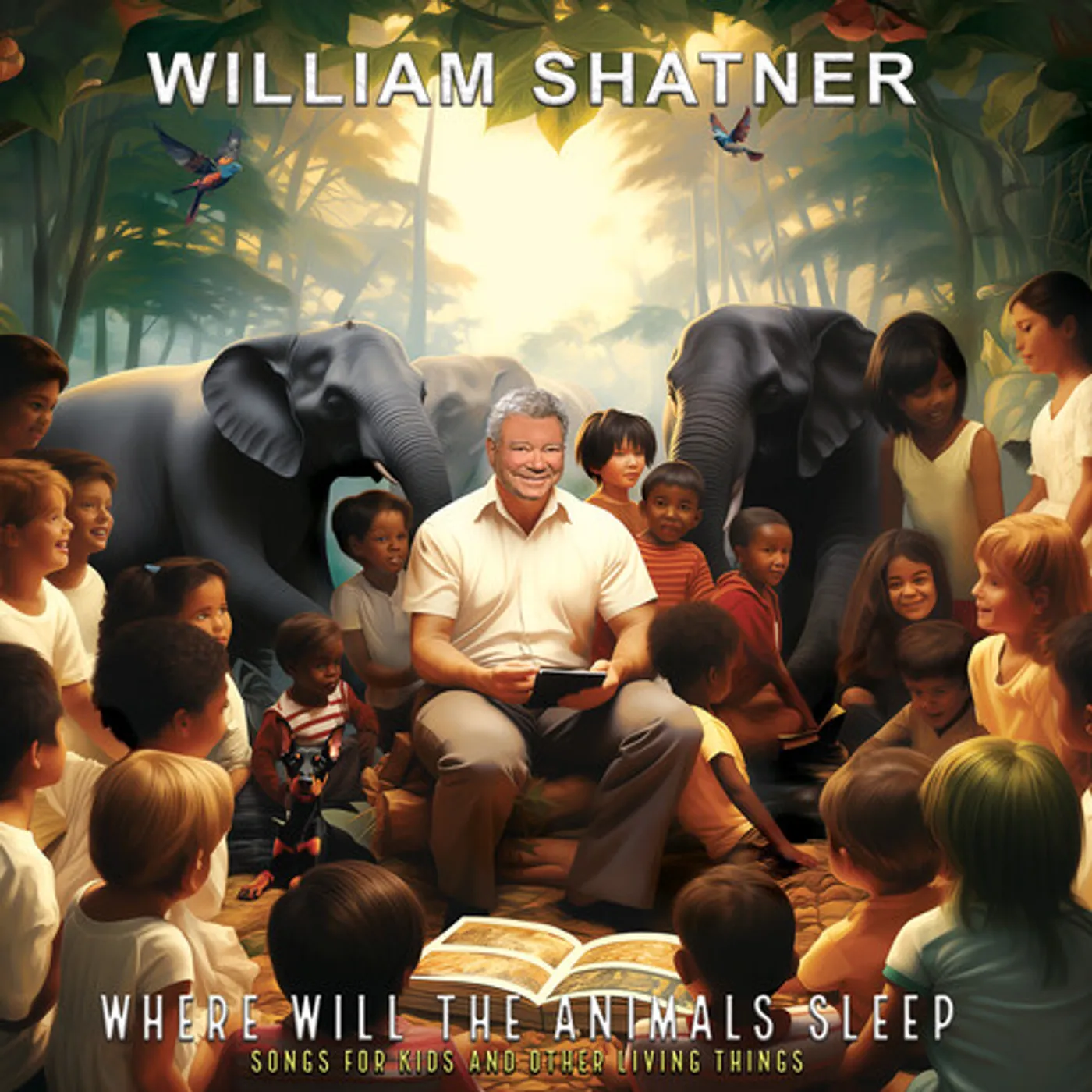 William Shatner WHERE WILL THE ANIMALS SLEEP SONGS FOR KIDS & CD
