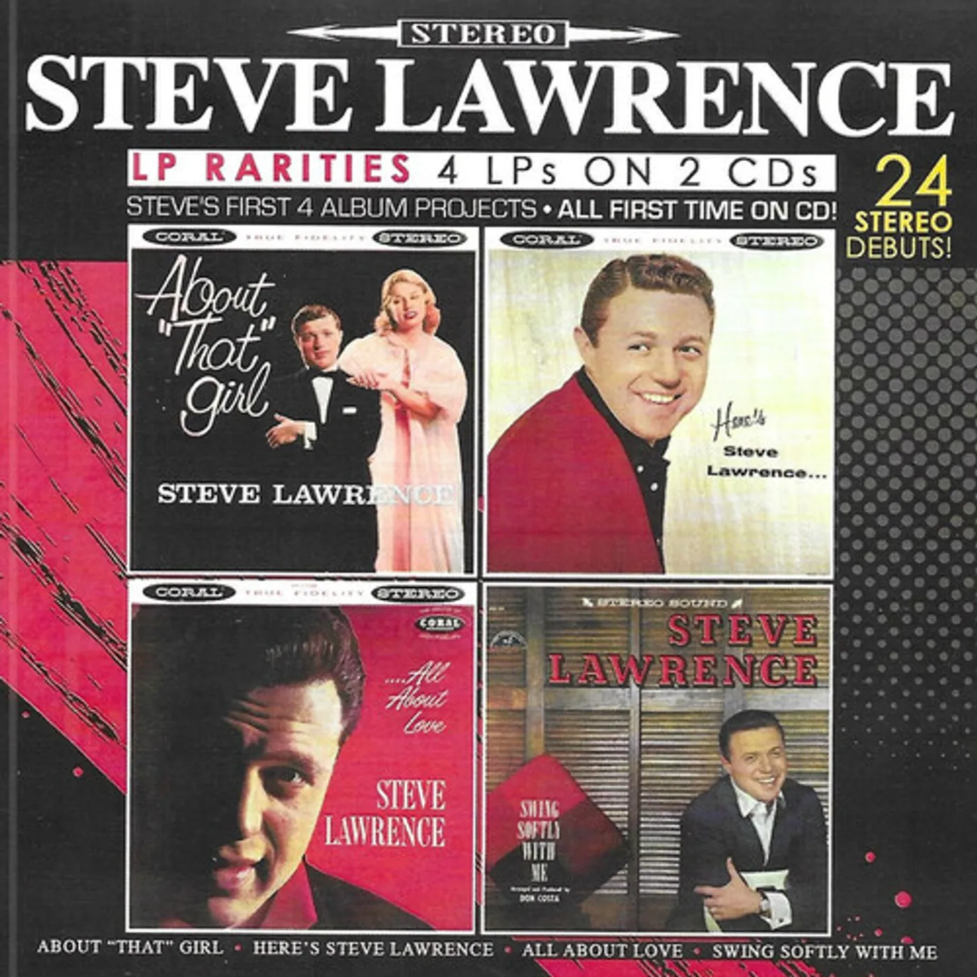 Steve Lawrence LP RARITIES CD