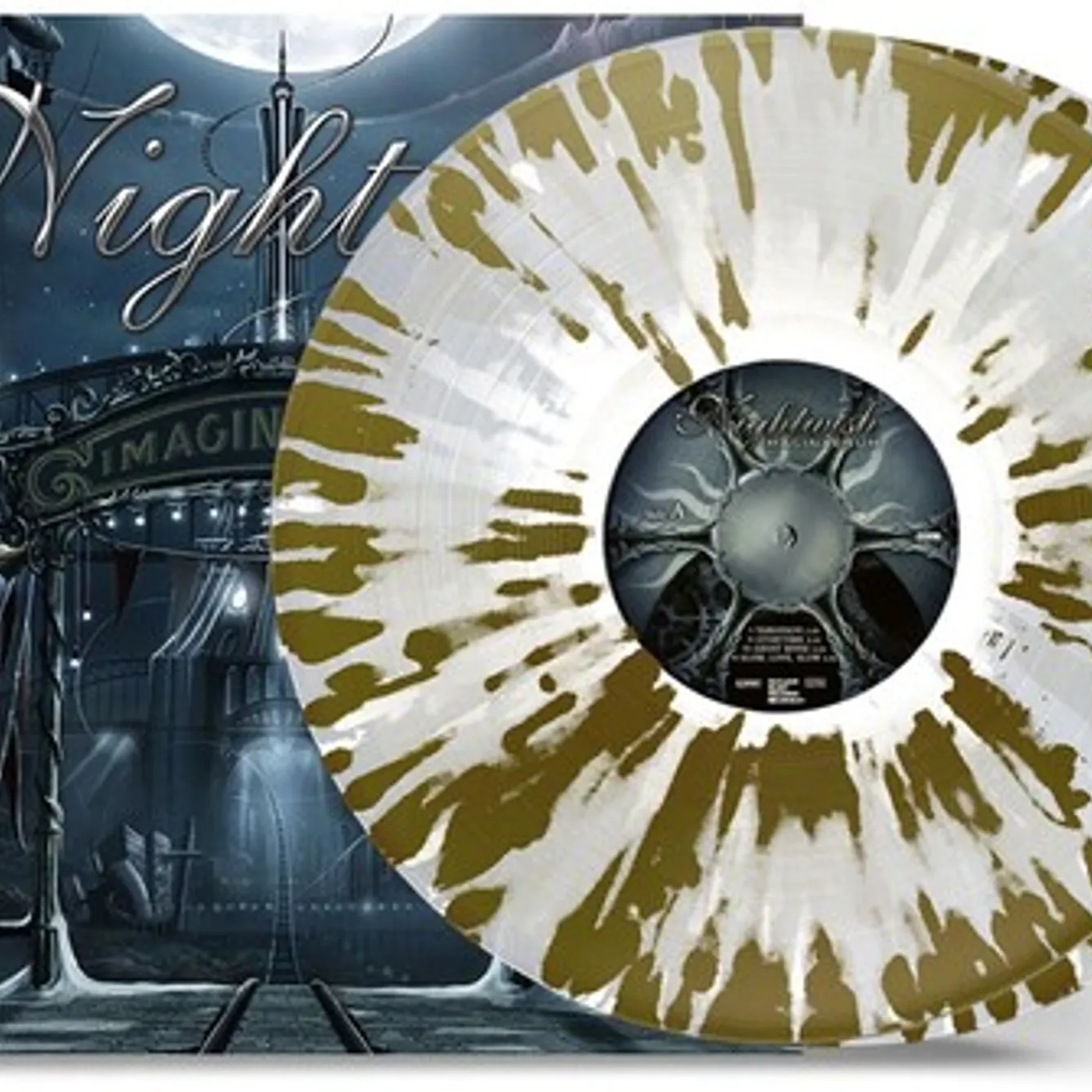 Nightwish Imaginaerum (2LP/Clear Gold White Splatter) Vinyl Record