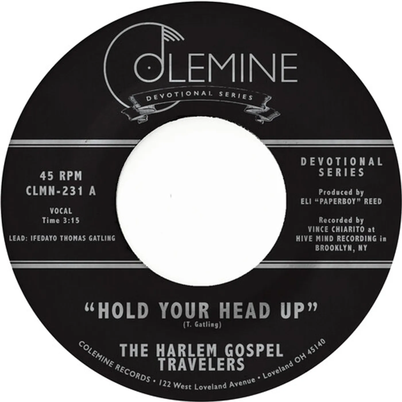 The Harlem Gospel Travelers Hold Your Head Up / Do You Know The Man Vinyl Record