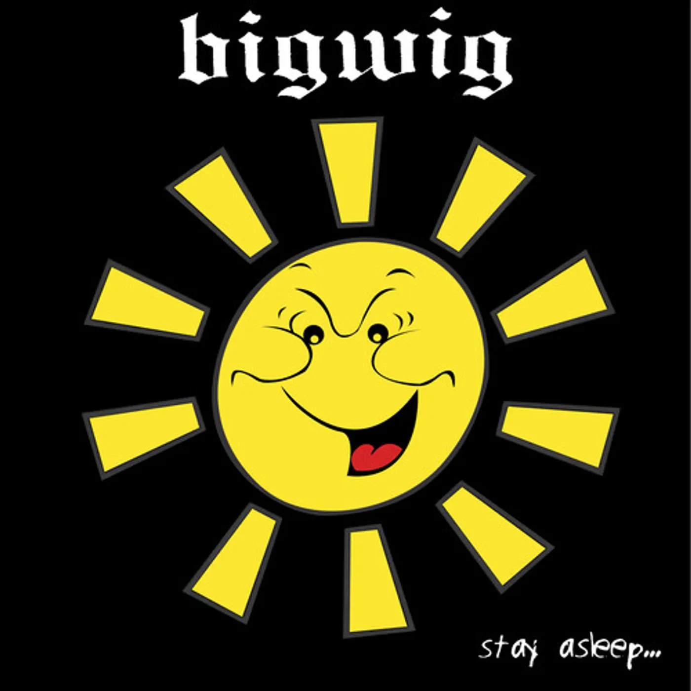 Bigwig STAY ASLEEP - YELLOW/BLACK SPLATTER Vinyl Record