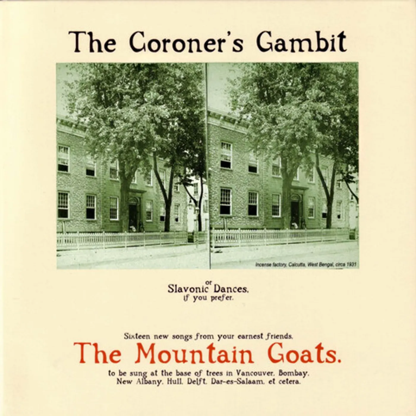 The Mountain Goats CORONER'S GAMBIT CD