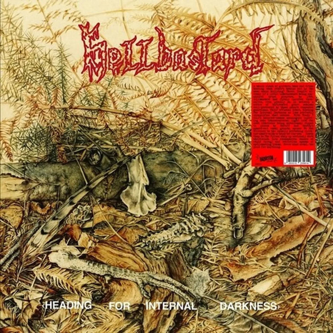 Hellbastard Heading For Internal Darkness (2LP/Red) Vinyl Record