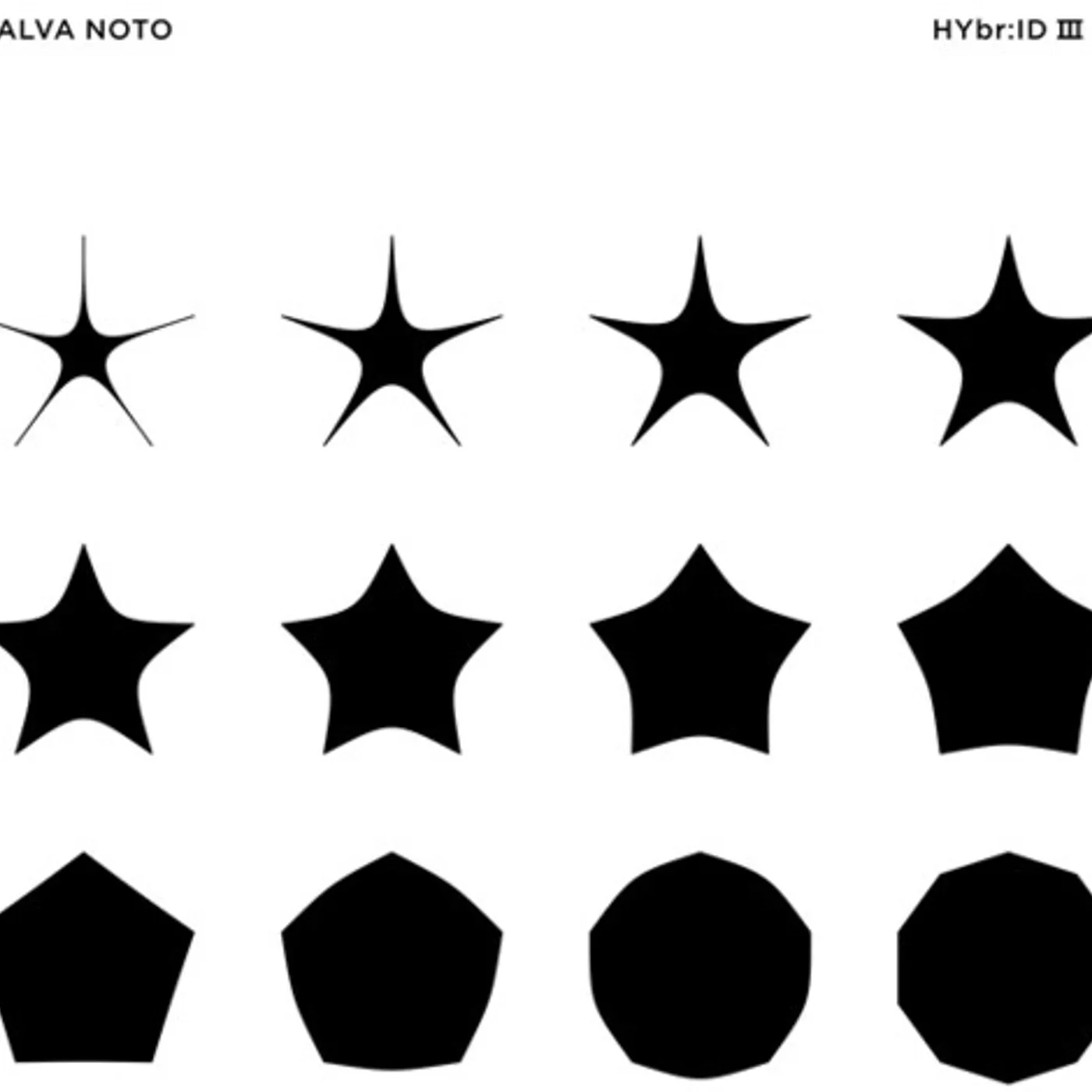 alva noto HYBR:ID III Vinyl Record