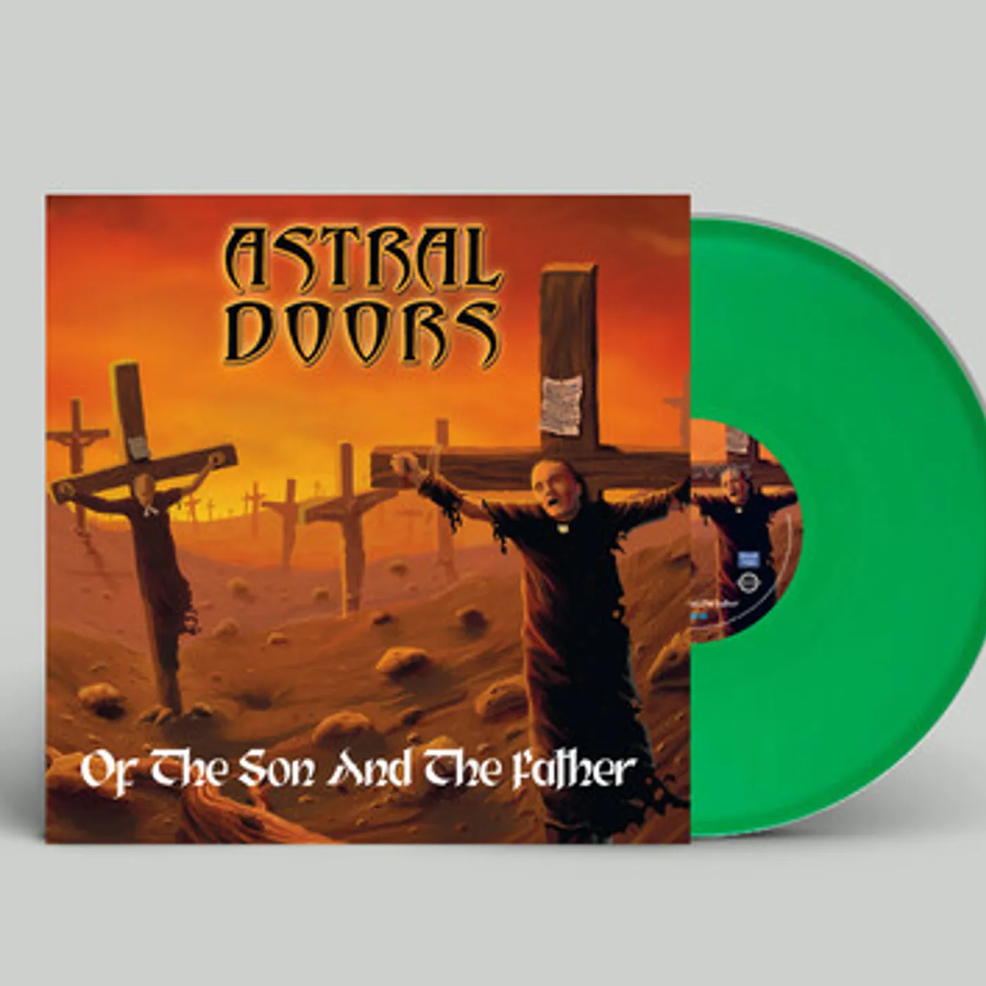 Astral Doors OF THE SON & THE FATHER - TRANSPARENT GREEN Vinyl Record