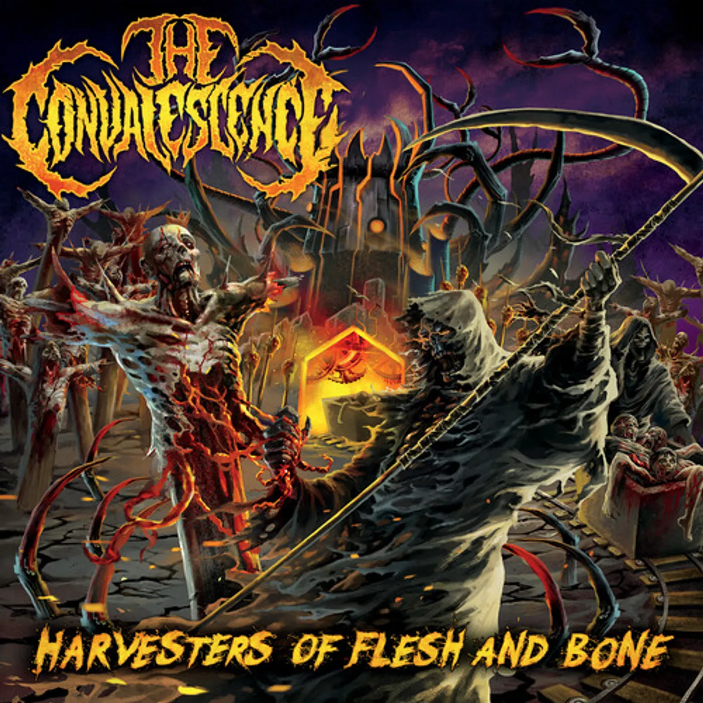 The Convalescence Harvesters Of Flesh & Bone (Red) Vinyl Record