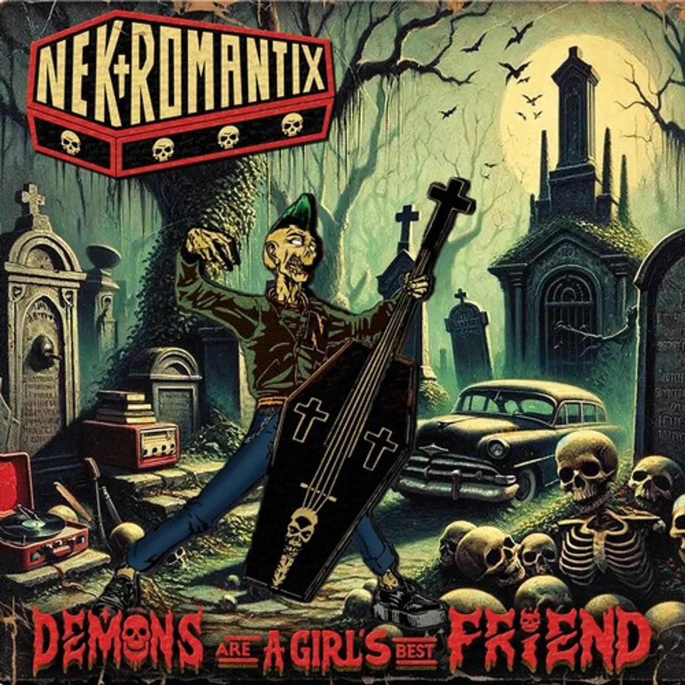 Nekromantix DEMONS ARE A GIRL'S BEST FRIEND Vinyl Record
