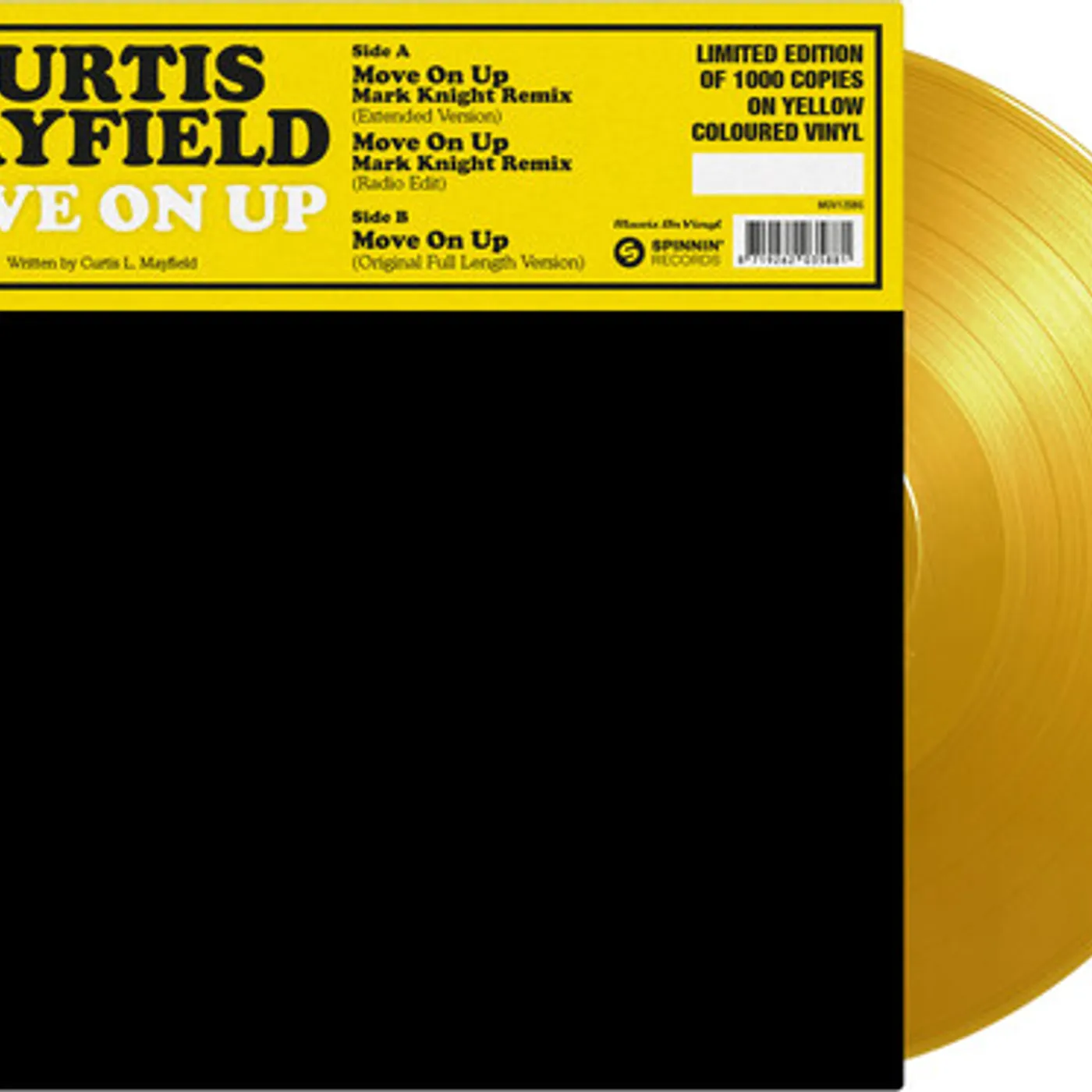 Curtis Mayfield Move On Up (Limited/Yellow) Vinyl Record